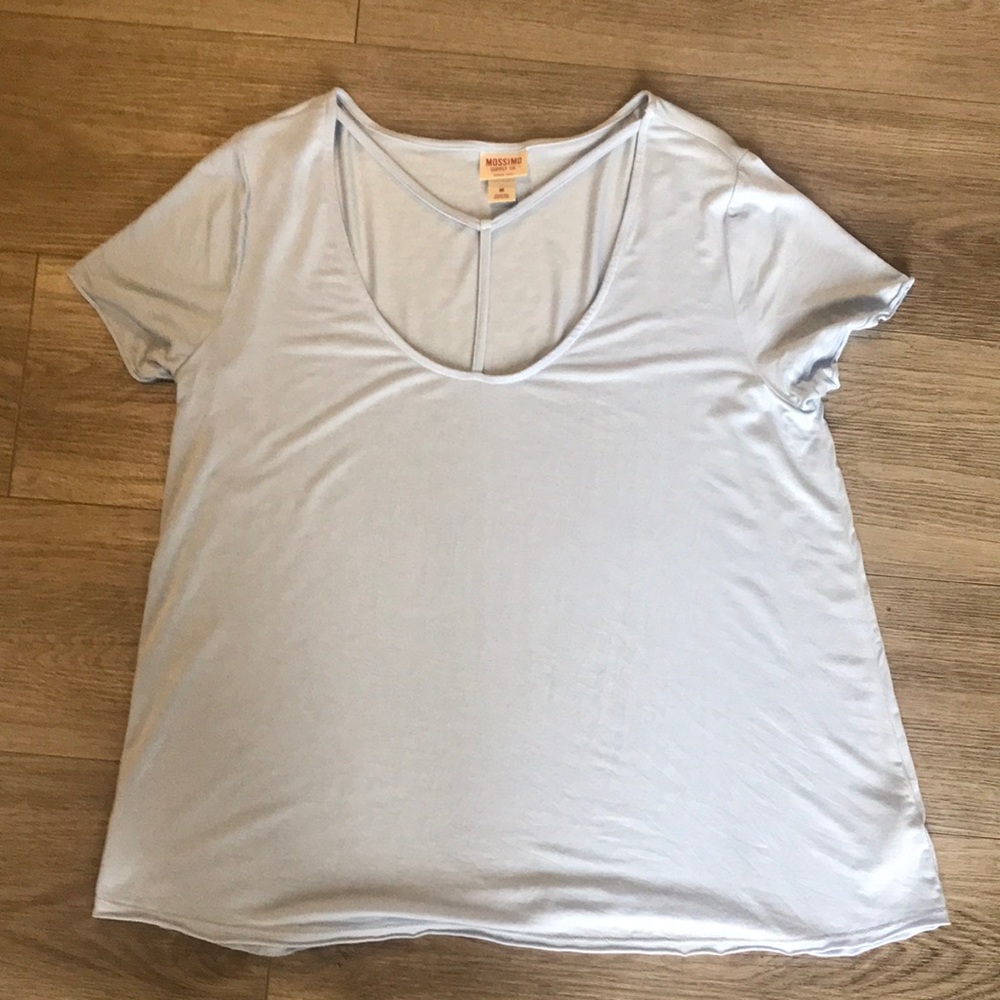 Mossimo Short Sleeve Blue Top szM